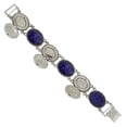 thumbnail image 3 of 1928 Jewelry Oval Blue Sodalite Gemstone Lockets Link Bracelet, 3 of 3