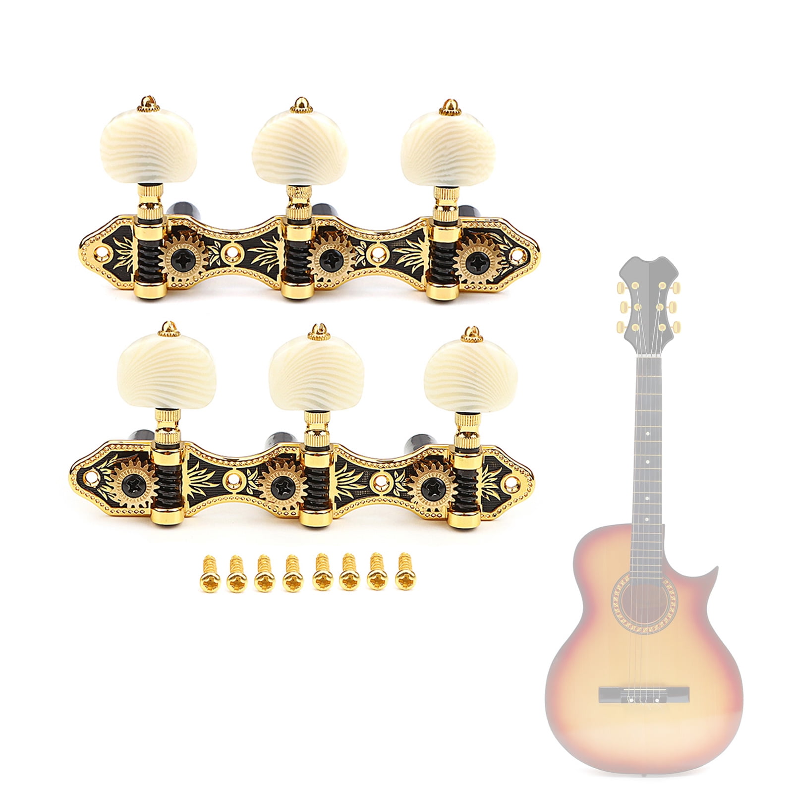 Guitar Knobs Key for Electric Guitar 3L Guitar String Tuning Pegs Guitar String Tuner Guitar Machine Heads