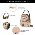 thumbnail image 4 of FORMRS Crossbody Bag for Women Quilted Travel Shoulder Cell Phone Purse with Chain Strap Handbag, Beige Christmas Snowman, 4 of 7