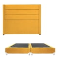 thumbnail image 1 of Box Base Cama King Size + Cabecera Lugo Mostaza Dicasa  Bless, 1 of 8