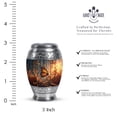 thumbnail image 2 of JAGASY Orange Butterfly Cremation Urns for Parents - Mini Urn for Ashes Adult Male & Female - Funeral Urn for Ashes for Women - Leaf Keepsake Urn for Mom & Dad - ( 3 Inch ), 2 of 7
