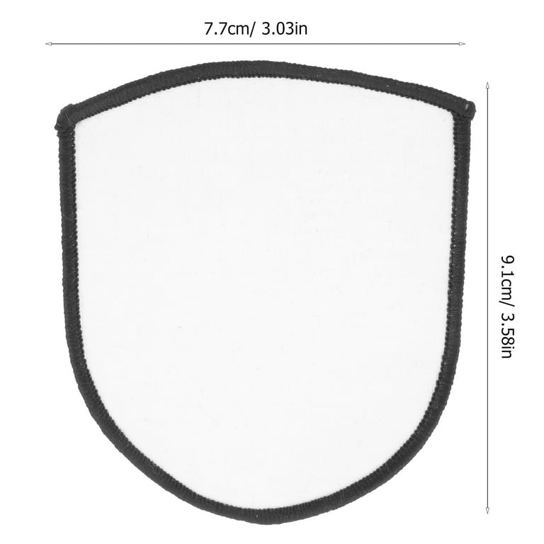 10Pcs Sublimation Patches Blank Iron-on Patch DIY Embroidery Patch