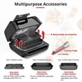 thumbnail image 6 of Entcook 7-in-1 Smokeless Indoor Grill Air Fryer Combo, 1750W 4-Quart Electric Air Grill with Visible Window, 6 of 8