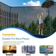 thumbnail image 4 of SENCHO GINSYTALIOR TRAMPOLINE Jump N' Dunk 14 FT Round Outdoor Trampoline for Kids with Enclosure Net, Basketball Hoop, 300-1000LBS Weight Capacity, 4 of 8