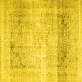 thumbnail image 1 of Ahgly Company Indoor Square Persian Yellow Traditional Area Rugs, 5' Square, 1 of 4