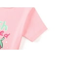 thumbnail image 4 of Topgal Girls Cotton Pajamas Kids Sleepwear Pull-on Crewneck Short Sleeves Snug-fit Jammie Pink Strawberry Set Size 12, 4 of 7