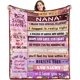 thumbnail image 1 of LHSHID Nana Gifts BlanketNana Birthday GiftsGifts for Nana from Grandchildren GranddaughterXmas Gifts for Nana GrandmaNana Gifts from GrandkidsBest Nana Ever Gifts Throw Blanket 40"x50", 1 of 6