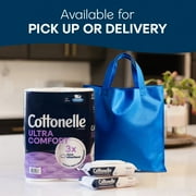 Cottonelle Fragrance Free Flushable Wet Wipes, 4 Flip-Top Packs