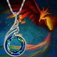 thumbnail image 6 of Colorful Crystal Jewelry Phoenix Necklace Peacock Pendant Necklace Mothers Day Necklaces for Women Mother's Day Gifts, 6 of 7