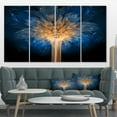 thumbnail image 1 of Fractal 3D Blue Dragon Flower - Abstract Canvas Art Print, 1 of 3