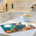 thumbnail image 6 of Dish Drying Mat Kitchen Pad Large Counter Absorbent Dish Mats Drainer Halloween Pumpkin and Scarecrow, 6 of 8