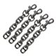thumbnail image 1 of Uxcell Cadena Extensora de Bolsa de 4.7IN [4PCS] - Reemplazo de Cadena Extensora para Bolsa Cruzada y Bolso de Mano [Negro], 1 of 6