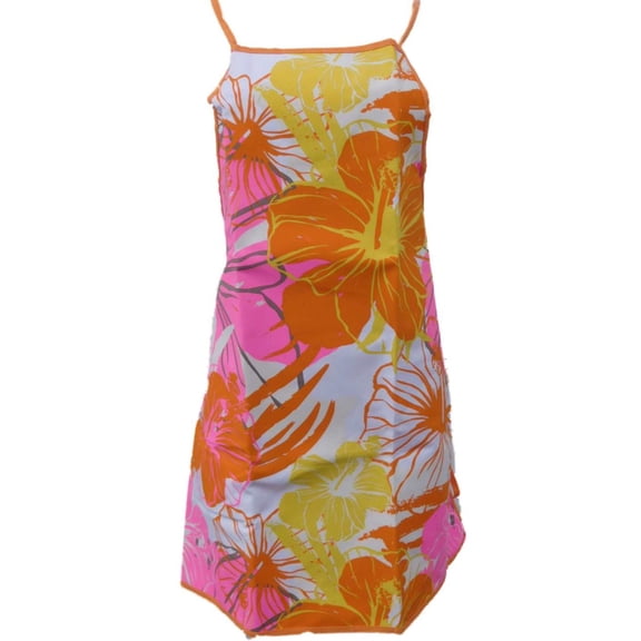 Tropical Floral Print Grilling Apron Bib Style BBQ Cooking