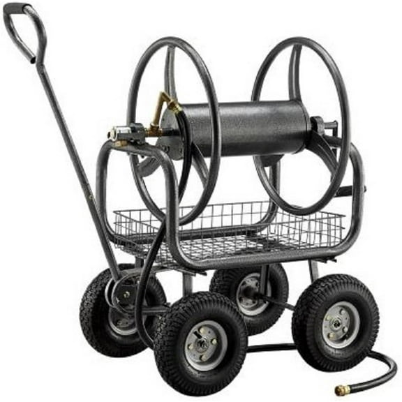GroundWork TC4717A 400 ft. Hose Reel Cart Steel Black