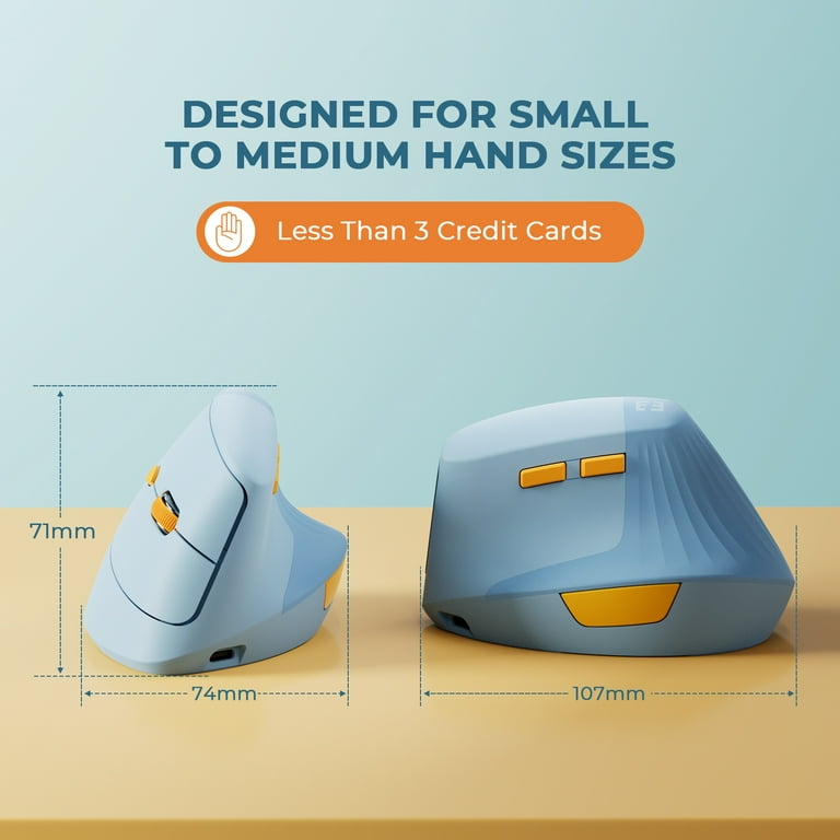 Seenda Vertical Ergonomic Mouse, Type C Rechargeable Wireless 