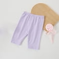 thumbnail image 4 of Diufon Girls Shorts Kids Elastic Waist Sport Dance Yoga Short Leggings Stretchy Knee Length Basic Shorts, 4 of 5