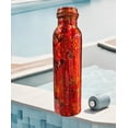 thumbnail image 2 of IMTRA FASHION Pure Copper Water Bottle 32 OZ/950 M Leak Proof Floral Printed Ayurvedic Copper Bottle for Sports, Yoga, Travel & Daily Use, 2 of 6