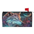 thumbnail image 2 of PHELIKA Galaxy Starry Wolf Flowers 05 Magnetic Mailbox Covers Standard Size 21"H x 18"W, 2 of 8