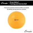 thumbnail image 3 of Champion Sports Exercise, Stability, Balance Ball, 75 cm, Yellow - Premium Quality, Pop-Resistant Gym Medicine Balls for Strength and Core Training, Rehab, Workout, Pilates, Pregnancy, Stretching, 3 of 5