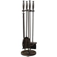 thumbnail image 1 of 5 Pc Bronze Fireset With Cylinder Handles, 1 of 1