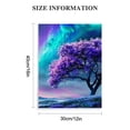 thumbnail image 2 of EastSmooth Canvas Wall Decor For Bedroom Frame Wall Art For Living Room Purple Tree Wall Artworks Inspiration Wall Pictures For Office Modern Aurora Prints Dining room Decorations, 2 of 5