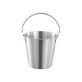 thumbnail image 2 of Seau à Glace en Acier Inoxydable, Refroidisseur Créatif, Contenant de Bière de Bar, Récipient de Service de Restaurant pour Collations et Frites, Argent, 2 of 7