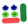 thumbnail image 1 of Empujadores de Air Hockey Cola Estilo F Fieltro Verde 96 mm, 1 of 8