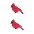 thumbnail image 1 of Bewildely Accesorio de pájaro cardenal rojo, adornos artesanales de estilo Simple exquisito, decoración de Navidad, adorno de Festival, 1 PC 2Conjunto, 1 of 6