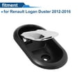 thumbnail image 4 of Mango de puerta interior del lado del conductor delantero y del lado del pasajero trasero izquierdo para Renault Logan Duster 2012-2016, mango de puerta interior No.8200733848, tono negro plateado, 4 of 6