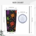 thumbnail image 3 of 20 Oz Insulated Tumbler with Lid and Straw, Funny Cool Spider Mom Dad Iced Coffee Stainless Steel Vacuum Insulated Tumbler Cup Travel Mug for Hot and Cold, 3 of 6