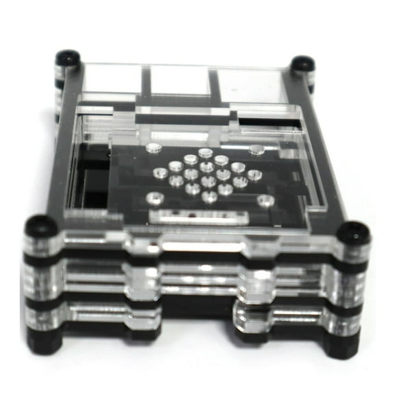 10 Layers  Clear Acrylic Case Enclosure Box For Raspberry Pi 5 with Cooling Fan