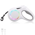 thumbnail image 1 of Retractable Dog Leash with LED Light 16ft Portable Retractable Walking Leash with Ergonomic Handle 600mAh Rechargeable LED Lighted Dog Leash Retractable Leash for Small Medium Dogs Pets, 1 of 11