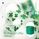 thumbnail image 4 of sweethay Cintas para envolver purpurina verde, cinta artesanal de trébol, suministros de decoración feliz para accesorios de sala de costura Type3 NO3, 4 of 6