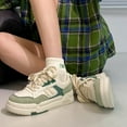 thumbnail image 6 of WOD, sneakers for women, work shoes, women's board shoes, thick sole, non-slip, green. Size 6, 6 of 6