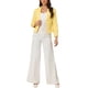 thumbnail image 2 of Blazer Chic para Mujeres Abierto Frontal para Trabajar Traje Corto de Verano Amarillo Sólido XS, 2 of 6