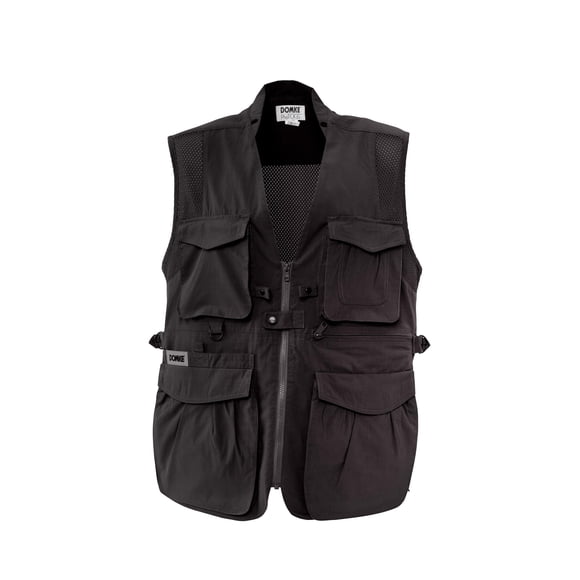 Chaleco Domke PhoTOGS Negro Pequeño 12 Bolsillos Algodón