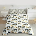 thumbnail image 2 of Castle Fairy Cartoon Truck 2pcs Bedding Comforter Set,Construction Vehicles Twin Comforter Sets,Tractor Excavator Breathable Bedding Set,Breathable Kawaii Home Decor,Reversible, 2 of 8
