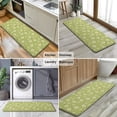 thumbnail image 6 of Lightgreen Daisy Flower White Blooms Pattern Kitchen Rug Mat,Kitchen Runner Rugs Non Skid Washable,Decorative Kitchen Floor Mats for Kitchen,Sink,Laundry,17"x47.2", 6 of 7