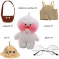 thumbnail image 3 of Peluche de pato blanco, juguete de peluche suave para niñas, juguete de peluche abrazable para hacer tú mismo con lindo sombrero y disfraz, los mejores regalos para Navidad. (12 pulgadas), 3 of 4