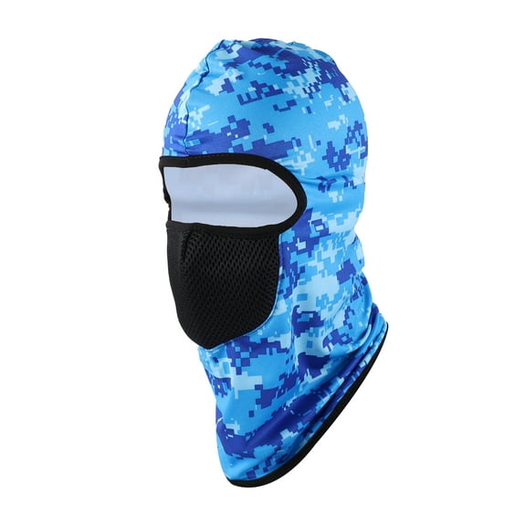 Unique Bargains 1 Pc Camouflage Balaclava Face Mask Blue