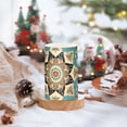 thumbnail image 5 of Mandala and Boho Pattern Flameless Candles&nbsp;LED Lights Battery Operated Candles with Remote and Timers Flicker Lights Votive Set of 2, 5 of 7