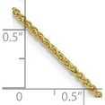 thumbnail image 4 of Solid 14K Yellow Gold 1.2mm Spiga Wheat Chain - 18", 4 of 8