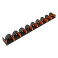 thumbnail image 1 of Fishing Pole Rack Wall Mounted Fishing Rod Holder Vertical 9 Rod Rack for Garage, 1 of 10