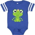thumbnail image 3 of Inktastic Cute Frog, Green Frog, Frog Princess, Crown Girls Baby Bodysuit, 3 of 5