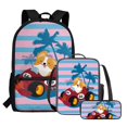 thumbnail image 3 of KUIFORTI Lunch Bag Ice Packs Printed Pencil Bag Handbag Purse Backpack Shoulder Bag with Adjustable Strap, Cute Corgi Hawaii Palm, 3 of 7