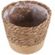 thumbnail image 2 of BRIGHTFUFU Macetero de algas marinas, cesta para flores, cubierta tejida, cesta de almacenamiento, contenedor para plantas, cesta tejida a mano, 2 of 7