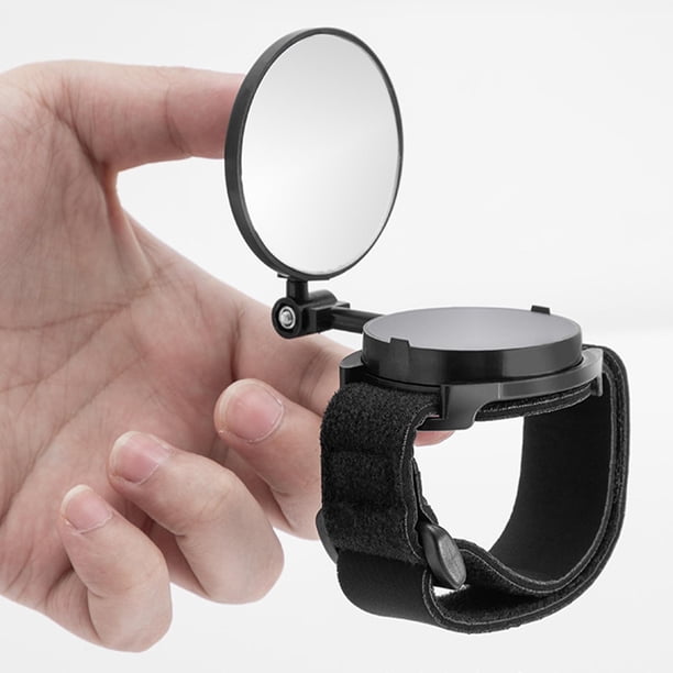 Rétroviseur Vélo Réglable 360° - Se Fixe Au Bras, Miroir Plat, Léger 50g, ABS, Angle De Vue Large, Sécurité