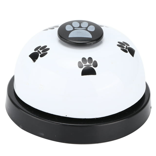 Pet Training Bells, Dog Equipment Pet Bell Dog Buttons For Communication Talking Buttons For Dogs For Home Pet Shop For Dog Cat Black Base And White Cover