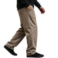 thumbnail image 3 of YABCSAZ Mens Straight Leg Sweatpants Drawstring Elastic Waist Loose Fit Casual Lounge Pants Open Bottom Athletic Track Pants with Pockets Streetwear Trousers, 3 of 7