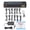Black - EU Plug, variant on MOSKYAUDIO 12-Channel Guitar Pedal Power Supply MPT-12 with USB Output LED Indicator EU Plug 110-230V [cite: 15]